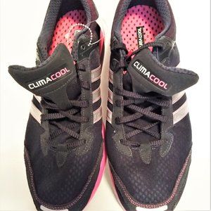 Adidas athletic shoes NEW running CC Solution Women 11.5 Black Pink lightweight